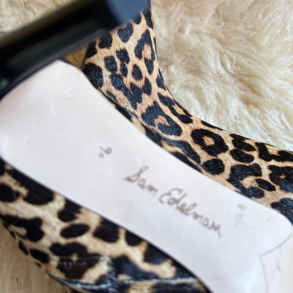 Sam Edelman Animal print Genuine Calf hide Ankle boots Stiletto Heel - Picture 14 of 14